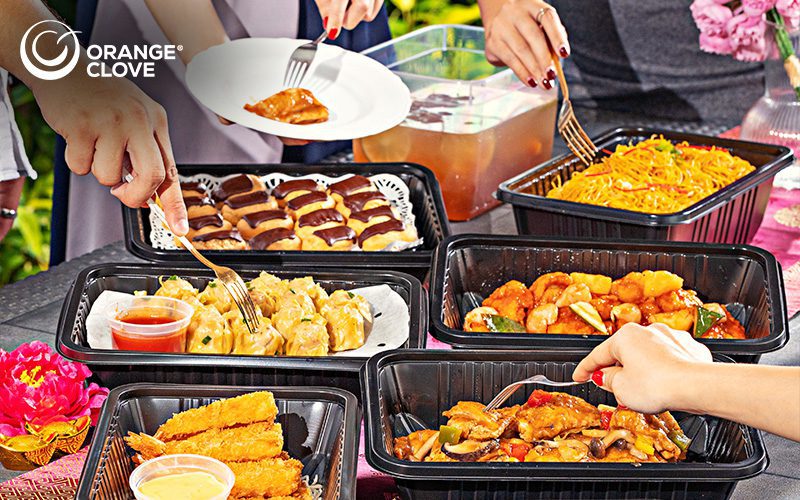 Flexibility of the venue since no setup is required-Mini-buffet catering services