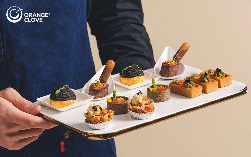Tapas and Hot Savouries from Ala Carte Canapes Menu with Butler Service